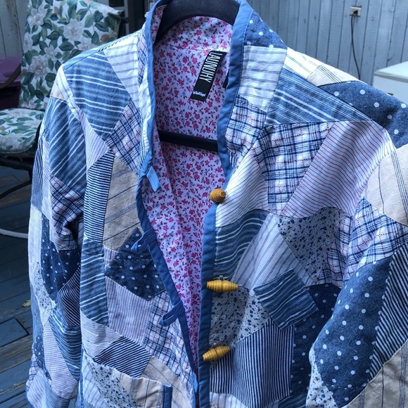 Laundry By Shelli Segal Jackets & Blazers - Laundry by Shelli Segal reversible colorful quilt pastel pattern